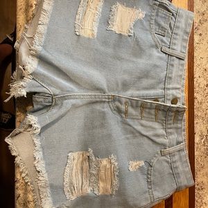 Distressed Jean Shorts, New Never Worn, Size XL
